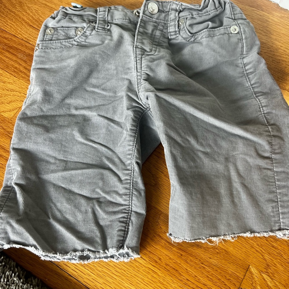 True Religion Gray Boys Shorts